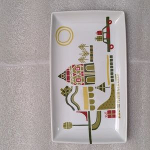 Crate & Barrel Christmas Holiday Serving Platter
